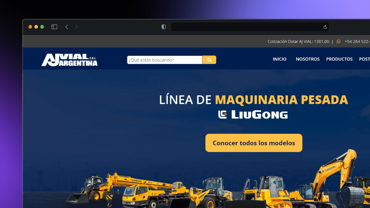 Venta de máquinas viales en San Juan | AJ Vial Argentina